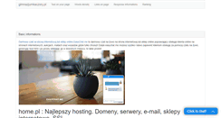Desktop Screenshot of gimnazjumkaczory.pl